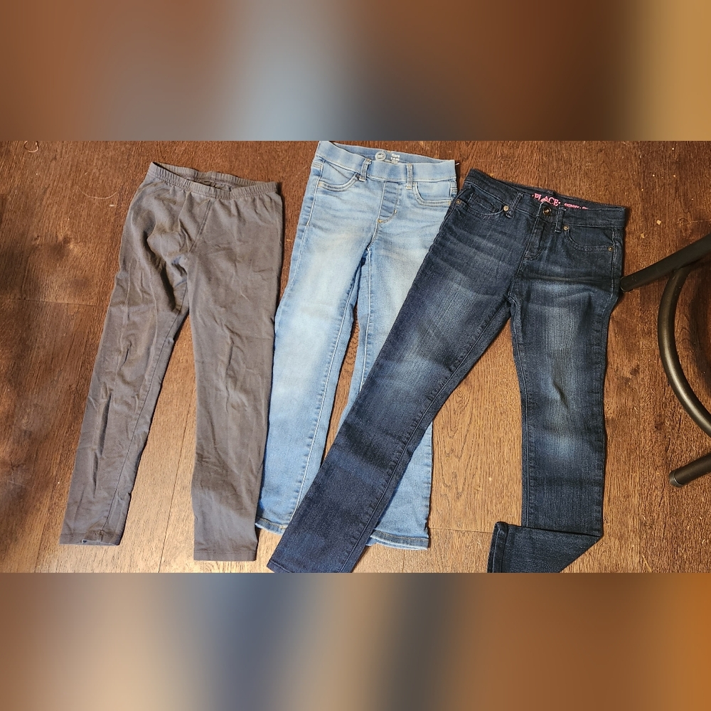 Girls Size 8 Jeans Bundle – 3 Pairs (Children's Place + More)